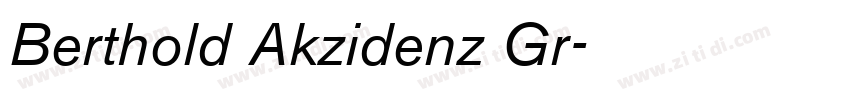 Berthold Akzidenz Gr字体转换